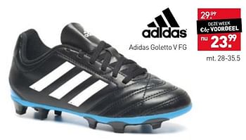 Aanbiedingen Adidas goletto v fg - Adidas - Geldig van 13/03/2017 tot 26/03/2017 bij Scapino