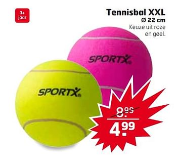 Aanbiedingen Tennisbal xxl - SportX - Geldig van 21/03/2017 tot 26/03/2017 bij Trekpleister
