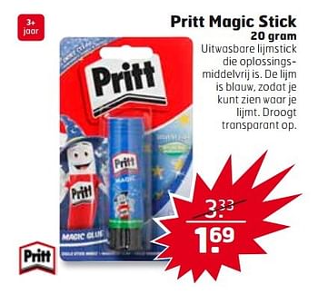 Aanbiedingen Pritt magic stick 20 gram - Pritt - Geldig van 21/03/2017 tot 26/03/2017 bij Trekpleister