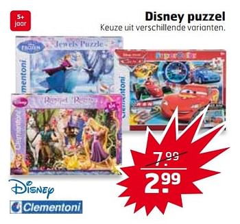 Aanbiedingen Disney puzzel - Clementoni - Geldig van 21/03/2017 tot 26/03/2017 bij Trekpleister