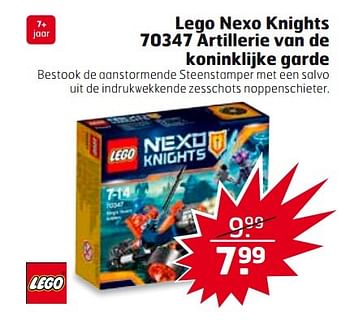 Aanbiedingen Lego nexo knights 70347 artillerie van de koninklijke garde - Lego - Geldig van 21/03/2017 tot 26/03/2017 bij Trekpleister