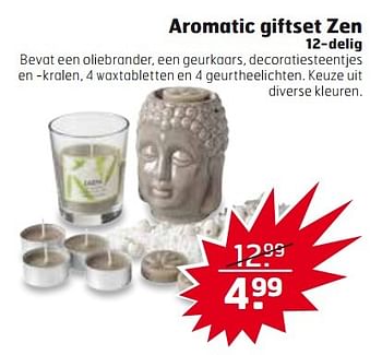 Aanbiedingen Aromatic giftset zen 12-delig - Huismerk - Trekpleister - Geldig van 21/03/2017 tot 26/03/2017 bij Trekpleister