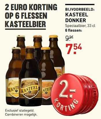 Aanbiedingen Kasteel donker speciaalbier - Kasteelbier - Geldig van 13/03/2017 tot 26/03/2017 bij Gall & Gall