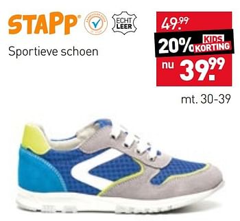 Aanbiedingen Sportieve schoen - Stapp - Geldig van 13/03/2017 tot 26/03/2017 bij Scapino