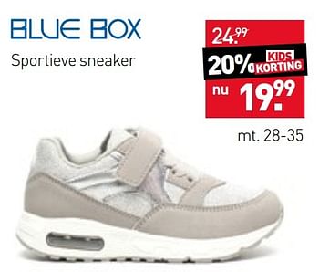 Aanbiedingen Sportieve sneaker - Blue-Box - Geldig van 13/03/2017 tot 26/03/2017 bij Scapino