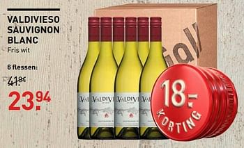Aanbiedingen Valdivieso sauvignon blanc fris wit - Witte wijnen - Geldig van 13/03/2017 tot 26/03/2017 bij Gall & Gall
