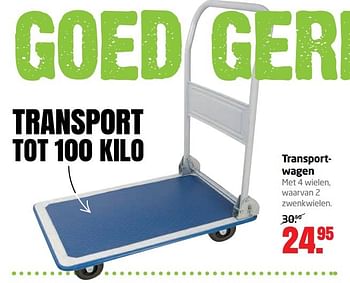 Aanbiedingen Transportwagen - Huismerk - Formido - Geldig van 13/03/2017 tot 26/03/2017 bij Formido