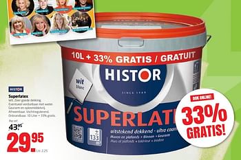 Aanbiedingen Superlatex - Histor - Geldig van 13/03/2017 tot 26/03/2017 bij Formido