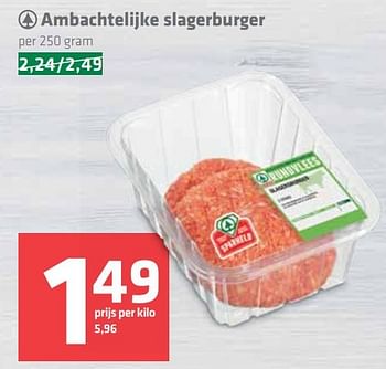 Aanbiedingen Ambachtelijke slagerburger - Spar - Geldig van 17/03/2017 tot 22/03/2017 bij Spar