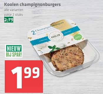 Aanbiedingen Koolen champignonburgers - Koolen - Geldig van 17/03/2017 tot 22/03/2017 bij Spar