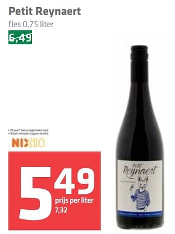 Aanbiedingen Petit reynaert - Rode wijnen - Geldig van 17/03/2017 tot 22/03/2017 bij Spar
