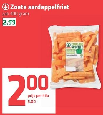 Aanbiedingen Zoete aardappelfriet - Spar - Geldig van 17/03/2017 tot 22/03/2017 bij Spar