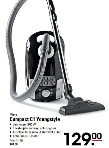 Aanbiedingen Miele compact c1 youngstyle - Miele - Geldig van 09/03/2017 tot 27/03/2017 bij Sligro