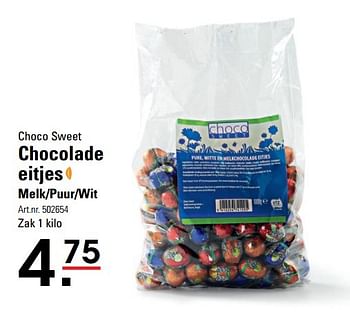 Aanbiedingen Chocolade eitjes - Choco Sweet - Geldig van 06/03/2017 tot 17/04/2017 bij Sligro