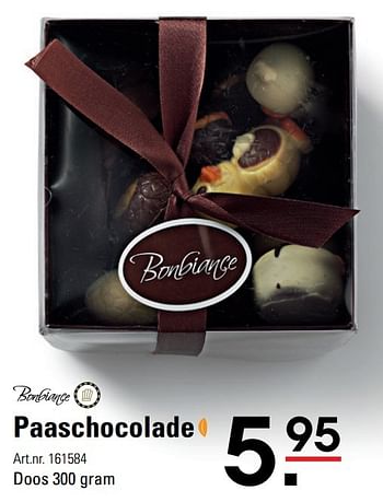 Aanbiedingen Paaschocolade - Bonbiance - Geldig van 06/03/2017 tot 17/04/2017 bij Sligro