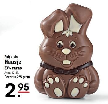 Aanbiedingen Reigelein haasje 33% cacao - Riegelein - Geldig van 06/03/2017 tot 17/04/2017 bij Sligro