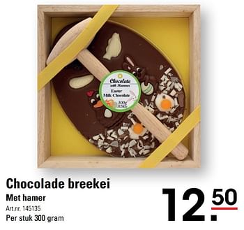Aanbiedingen Chocolade breekei met hamer - Huismerk - Sligro - Geldig van 06/03/2017 tot 17/04/2017 bij Sligro