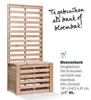 Aanbiedingen Bloemenbank - Huismerk - Formido - Geldig van 06/03/2017 tot 09/07/2017 bij Formido