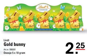 Aanbiedingen Lindt gold bunny - Lindt - Geldig van 06/03/2017 tot 17/04/2017 bij Sligro