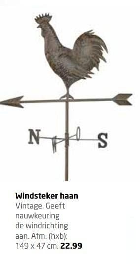 Aanbiedingen Windsteker haan - Huismerk - Formido - Geldig van 06/03/2017 tot 09/07/2017 bij Formido