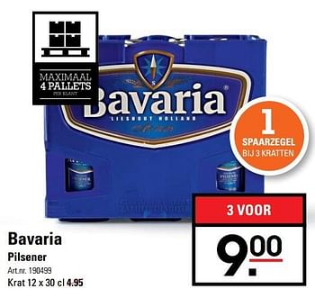 Aanbiedingen Bavaria pilsener - Bavaria - Geldig van 09/03/2017 tot 27/03/2017 bij Sligro