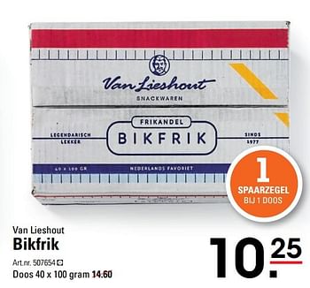 Aanbiedingen Bikfrik - vanlieshout - Geldig van 09/03/2017 tot 27/03/2017 bij Sligro