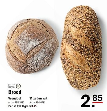 Aanbiedingen Brood woudbol - Boulangerie Lambèr - Geldig van 09/03/2017 tot 27/03/2017 bij Sligro