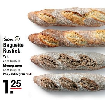 Aanbiedingen Baguette rustiek wit - TRESBONNE - Geldig van 09/03/2017 tot 27/03/2017 bij Sligro