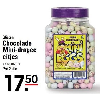 Aanbiedingen Chocolade mini-dragee eitjes - Gisten - Geldig van 31/03/2017 tot 17/04/2017 bij Sligro