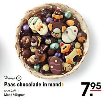 Aanbiedingen 95 paas chocolade in mand - Bonbiance - Geldig van 31/03/2017 tot 17/04/2017 bij Sligro