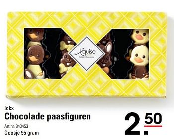 Aanbiedingen Chocolade paasfiguren - Ickx - Geldig van 31/03/2017 tot 17/04/2017 bij Sligro