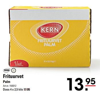 Aanbiedingen Frituurvet palm - Kern - Geldig van 09/03/2017 tot 27/03/2017 bij Sligro