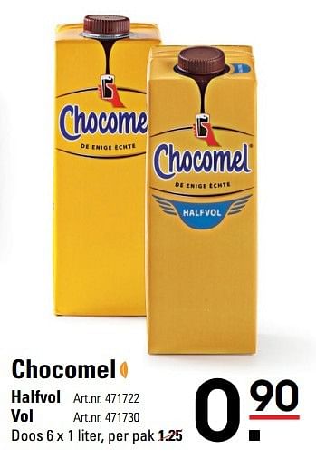 Aanbiedingen Chocomel halfvol - Chocomel - Geldig van 09/03/2017 tot 27/03/2017 bij Sligro