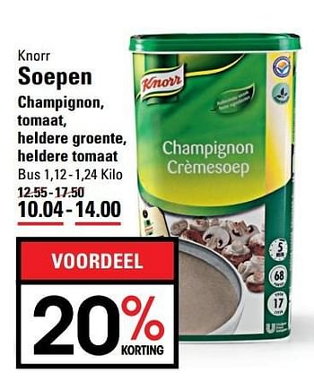 Aanbiedingen Knorr soepen - Knorr - Geldig van 09/03/2017 tot 27/03/2017 bij Sligro