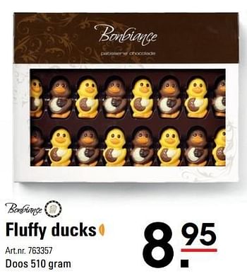 Aanbiedingen Fluffy ducks - Bonbiance - Geldig van 09/03/2017 tot 27/03/2017 bij Sligro