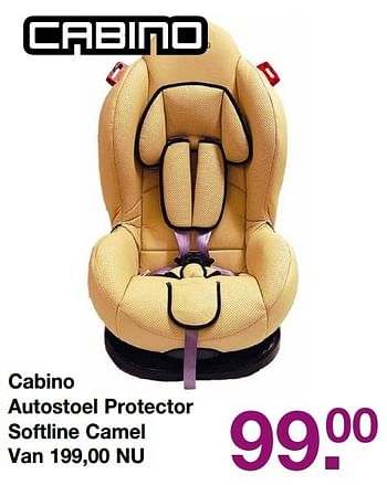 Aanbiedingen Cabino autostoel protector softline camel - Cabino - Geldig van 12/03/2017 tot 03/04/2017 bij Baby & Tiener Megastore