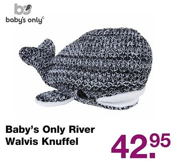 Aanbiedingen Baby`s only river walvis knuffel - Baby's Only - Geldig van 12/03/2017 tot 03/04/2017 bij Baby & Tiener Megastore