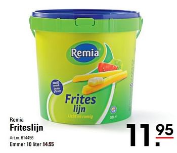 Aanbiedingen Remia friteslijn - Remia - Geldig van 09/03/2017 tot 27/03/2017 bij Sligro