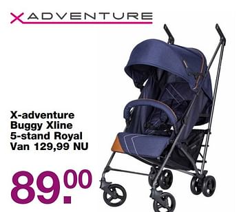 Aanbiedingen X-adventure buggy xline 5-stand royal - Xadventure - Geldig van 12/03/2017 tot 03/04/2017 bij Baby & Tiener Megastore