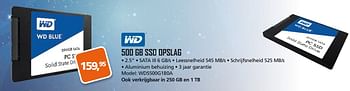 Aanbiedingen 500 gb ssd opslag - Huismerk - ITprodeals - Geldig van 13/03/2017 tot 02/04/2017 bij ITprodeals