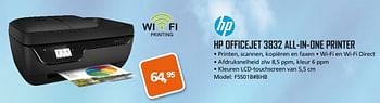 Aanbiedingen Hp officejet 3832 all-in-one printer - HP - Geldig van 13/03/2017 tot 02/04/2017 bij ITprodeals