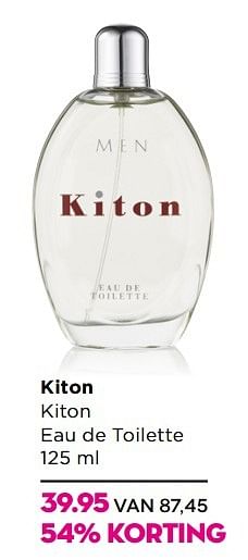 Aanbiedingen Kiton kiton eau de toilette - Kiton - Geldig van 14/03/2017 tot 02/04/2017 bij Ici Paris XL