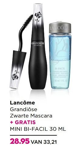 Aanbiedingen Lancôme grandiôse zwarte mascara - Lancome - Geldig van 14/03/2017 tot 02/04/2017 bij Ici Paris XL