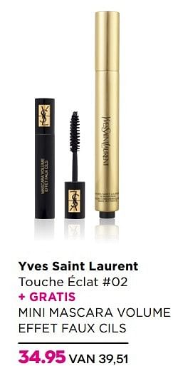 Aanbiedingen Yves saint laurent touche éclat #02 - Yves Saint Laurent - Geldig van 14/03/2017 tot 02/04/2017 bij Ici Paris XL