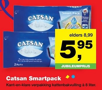 Aanbiedingen Catsan smartpack - Catsan - Geldig van 20/03/2017 tot 02/04/2017 bij Jumper