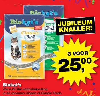 Aanbiedingen Biokat`s - Bio kat`s - Geldig van 20/03/2017 tot 02/04/2017 bij Jumper