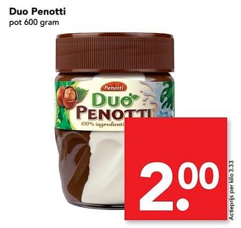 Aanbiedingen Duo penotti - Penotti - Geldig van 19/03/2017 tot 25/03/2017 bij Deen Supermarkten