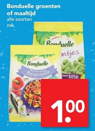 Aanbiedingen Bonduelle groenten of maaltijd - Bonduelle - Geldig van 19/03/2017 tot 25/03/2017 bij Deen Supermarkten