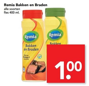 Aanbiedingen Remia bakken en braden - Remia - Geldig van 19/03/2017 tot 25/03/2017 bij Deen Supermarkten