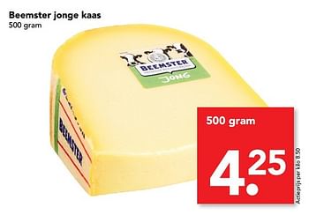 Aanbiedingen Beemster jonge kaas - Beemster - Geldig van 19/03/2017 tot 25/03/2017 bij Deen Supermarkten
